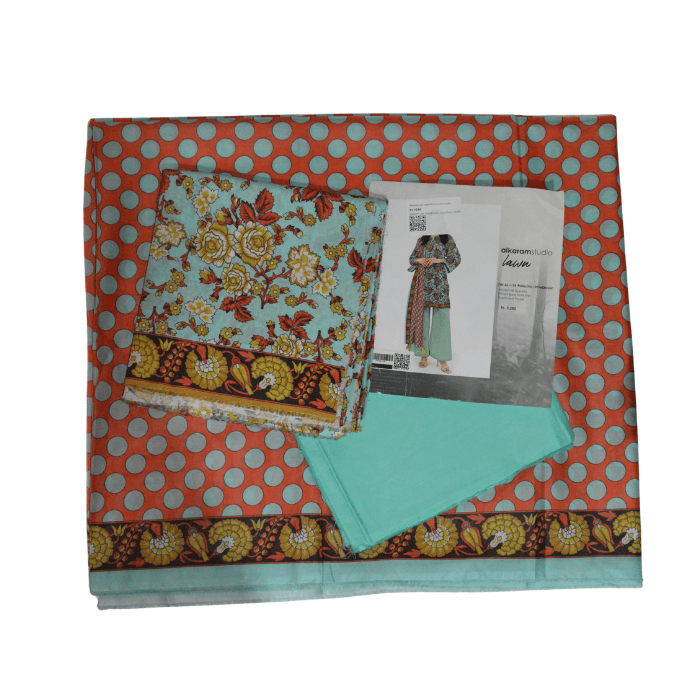 Alkaram 3-Piece Digital Bana Dora Lawn