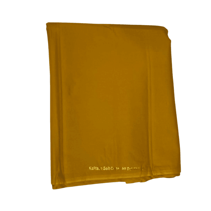 Deep golden mustard Kaptaan Soft Cotton by Gul Ahmed men's suiting fabric