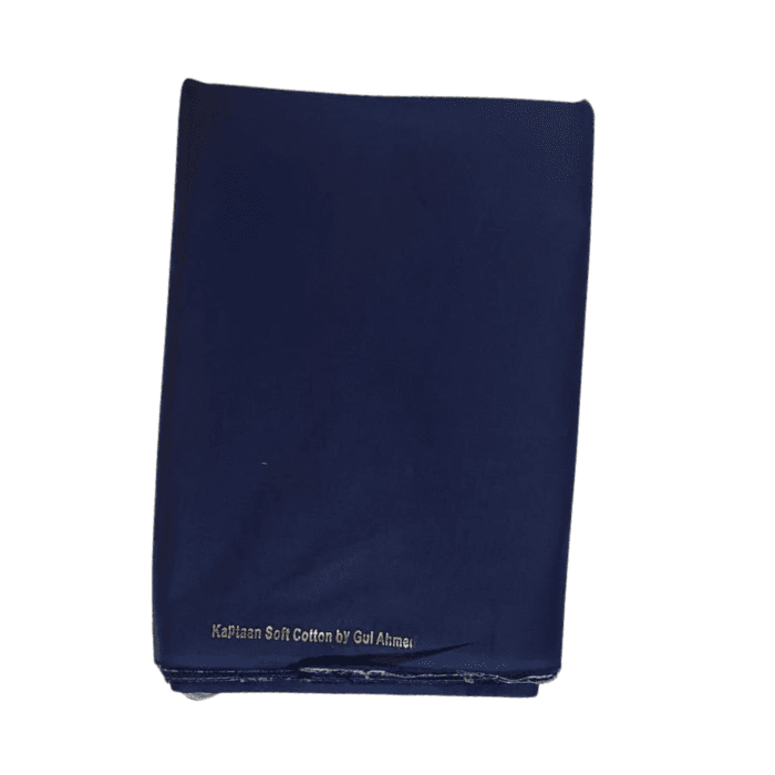 Midnight blue navy Kaptaan Soft Cotton by Gul Ahmed men's suiting fabric