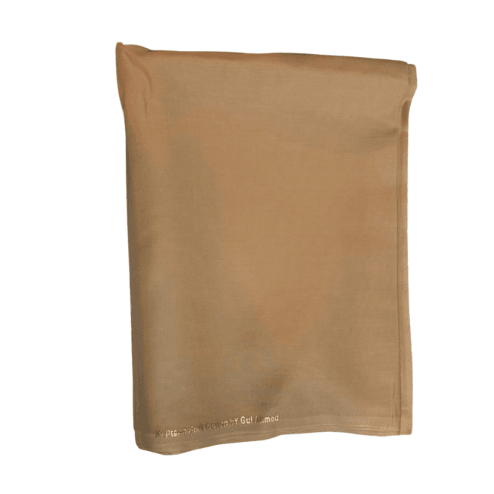 Camel tan Kaptaan Soft Cotton by Gul Ahmed men's suiting fabric