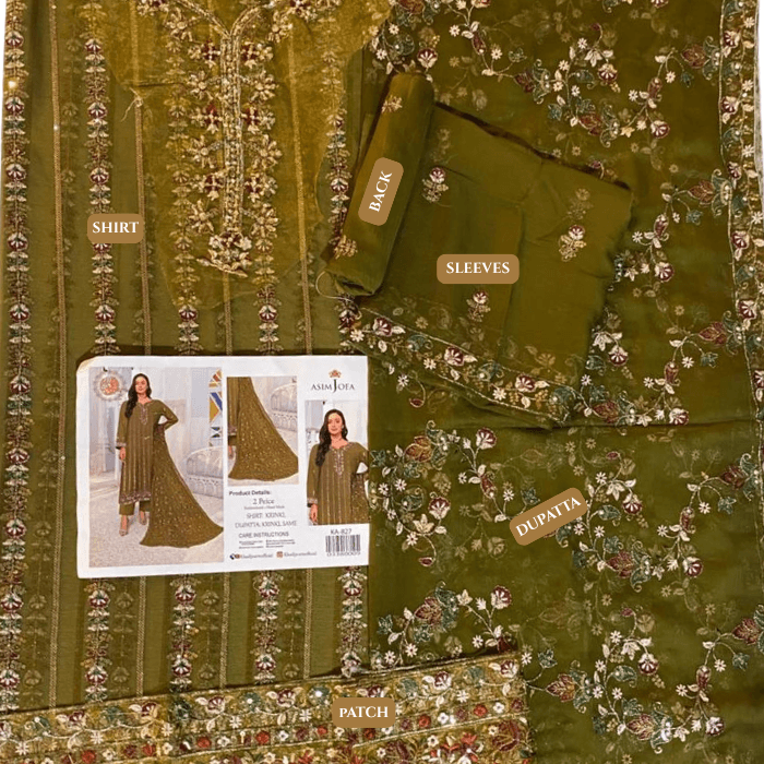 Asim Jofa Crinkle Sd 2-Piece Ka827