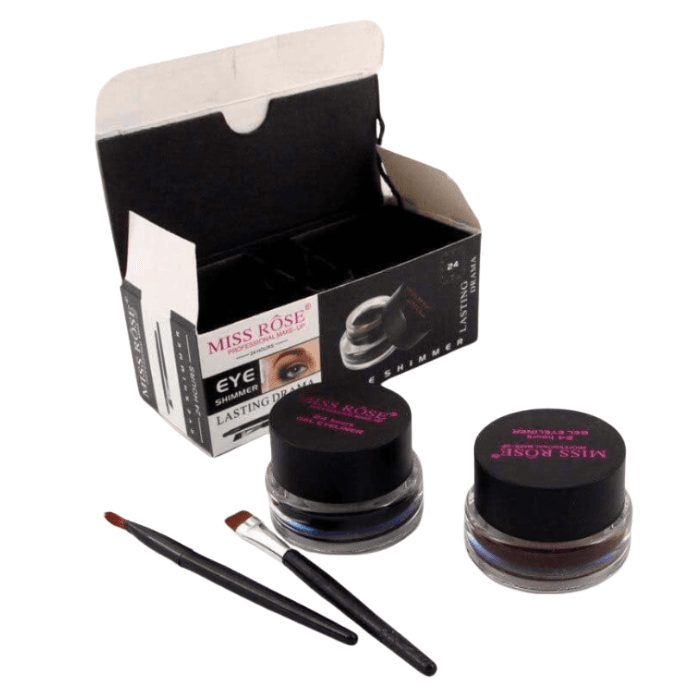 Miss Rose 24H Gel Eyeliner Duo — Black & Brown