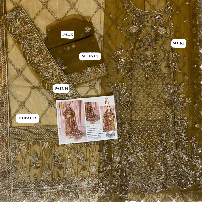 Emaan Adeel Embrioded Hm Breeze Net Fbs Organza Pallu