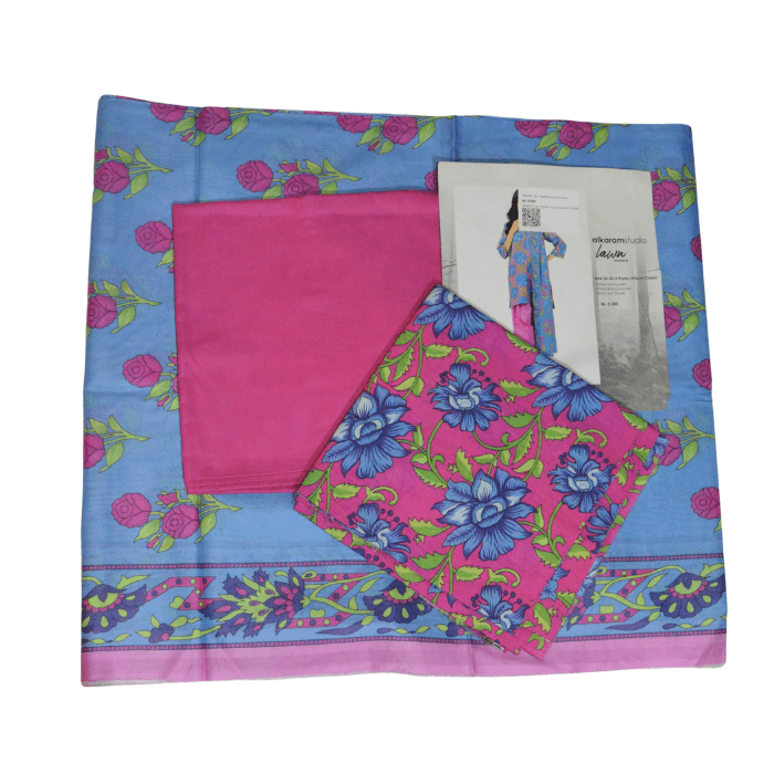Alkaram 3-Piece Digital Bana Dora Lawn — image 2