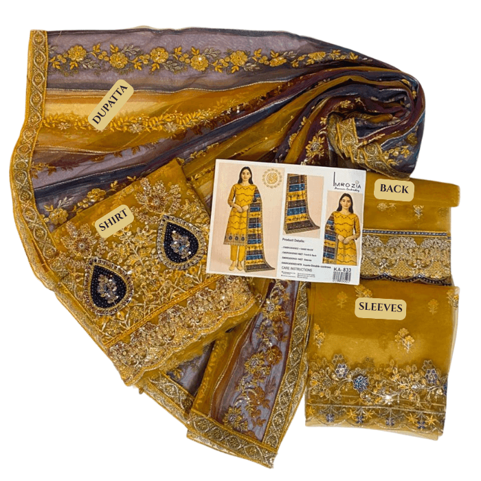 Imrozia Hm Silk Fbs Net Dupatta Ka833 (kal)
