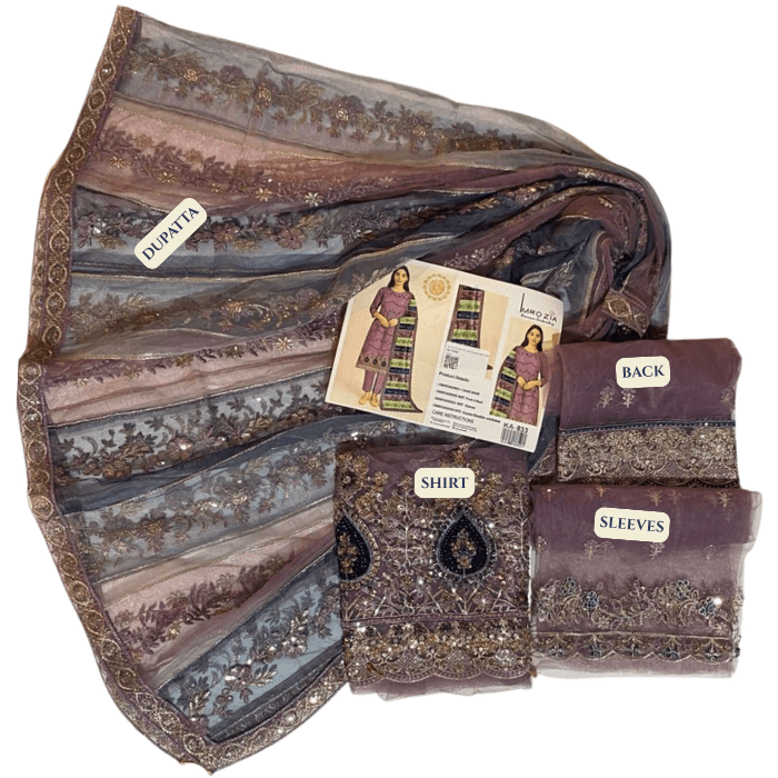 Imrozia Hm Silk Fbs Net Dupatta Ka833 (kal)