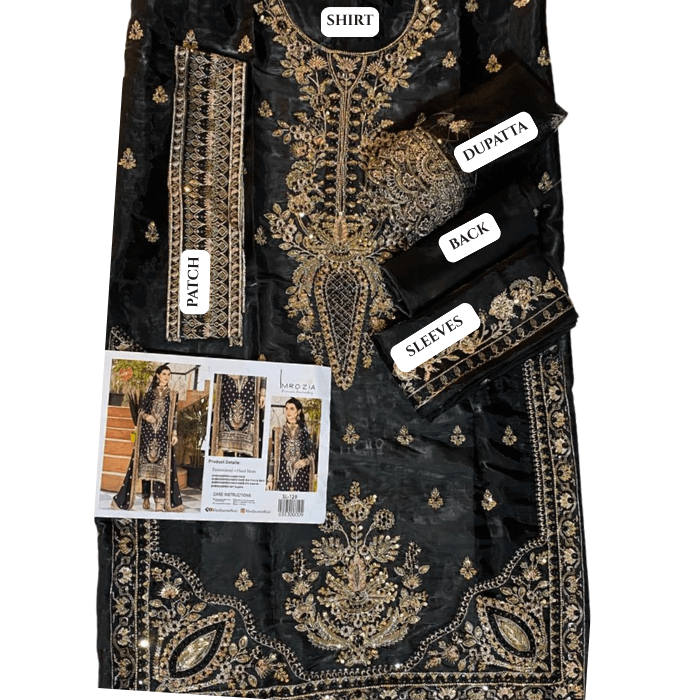 Imrozia Hm Silk Fbs Net Dupatta Sl129
