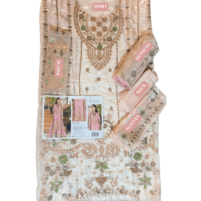 Imrozia Hm Silk Fbs Net Dupatta Sl129