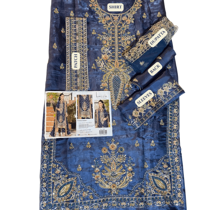 Imrozia Hm Silk Fbs Net Dupatta Sl129 (kal)