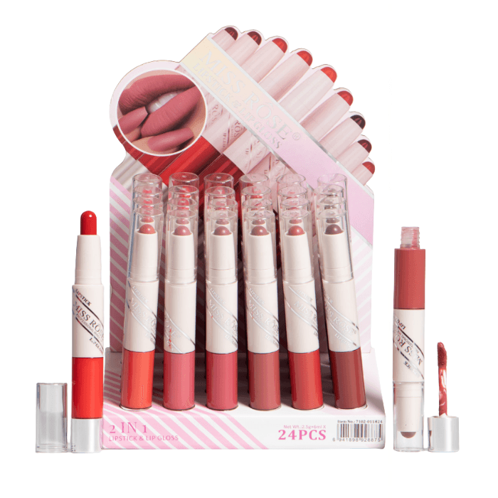 MISS ROSE 2 in1 lip sticks