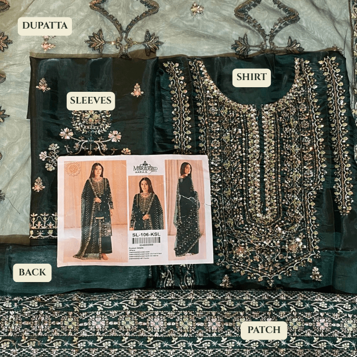 Maria B Embroidered Sl - 106 Kal