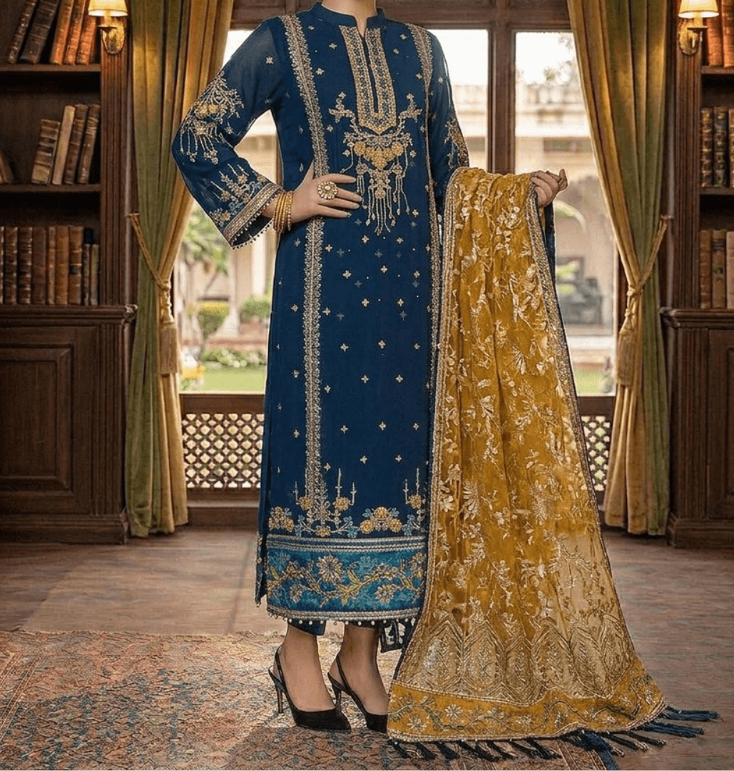 Maria B Ka399 Krinkle Fbs Pallu 42 Kal (kal)