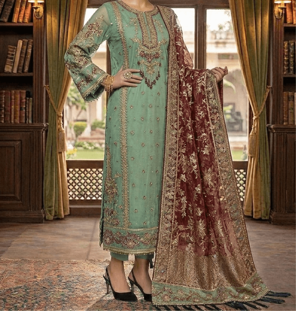 Maria B Ka399 Krinkle Fbs Pallu 42 Kal (kal)