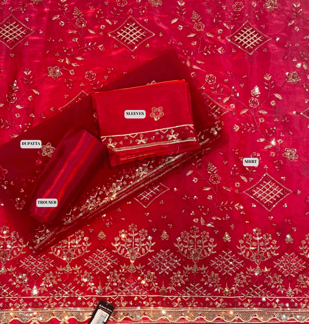 Phulkari 4 - Piece Suit