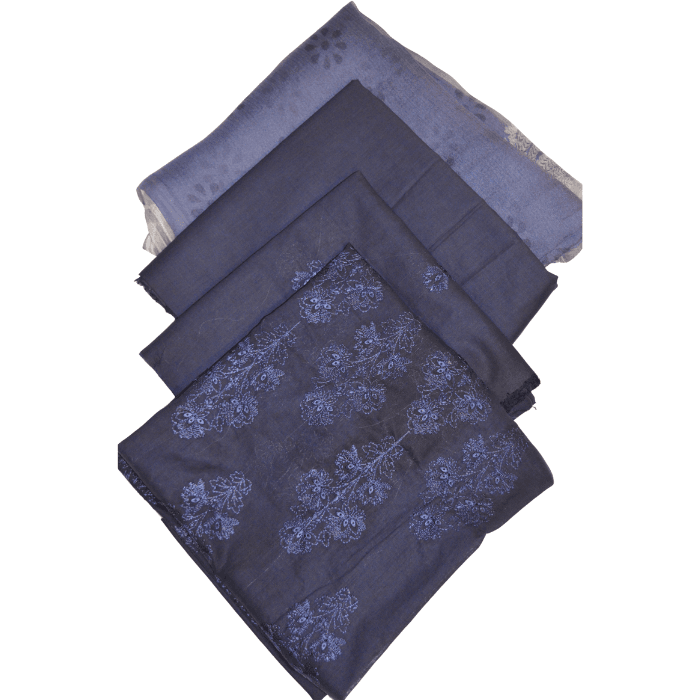 bareeze 3pc lawn with chiffon dupata 