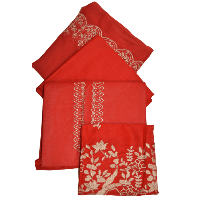bareeze 3pc lawn with chiffon dupata 