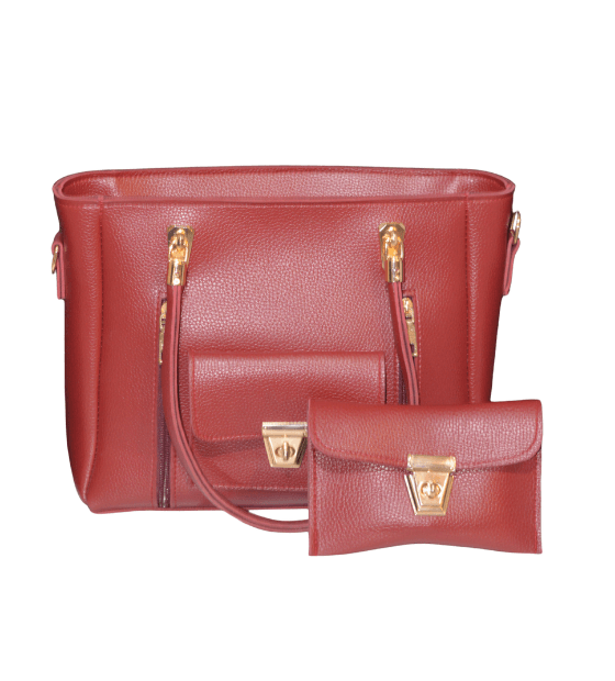 Divine Double-Zipper Handbag with Matching Pouch