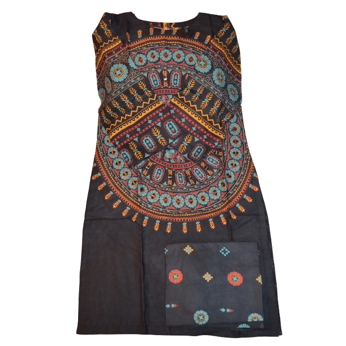 Khaddi Black 2-Piece Stitched Suit