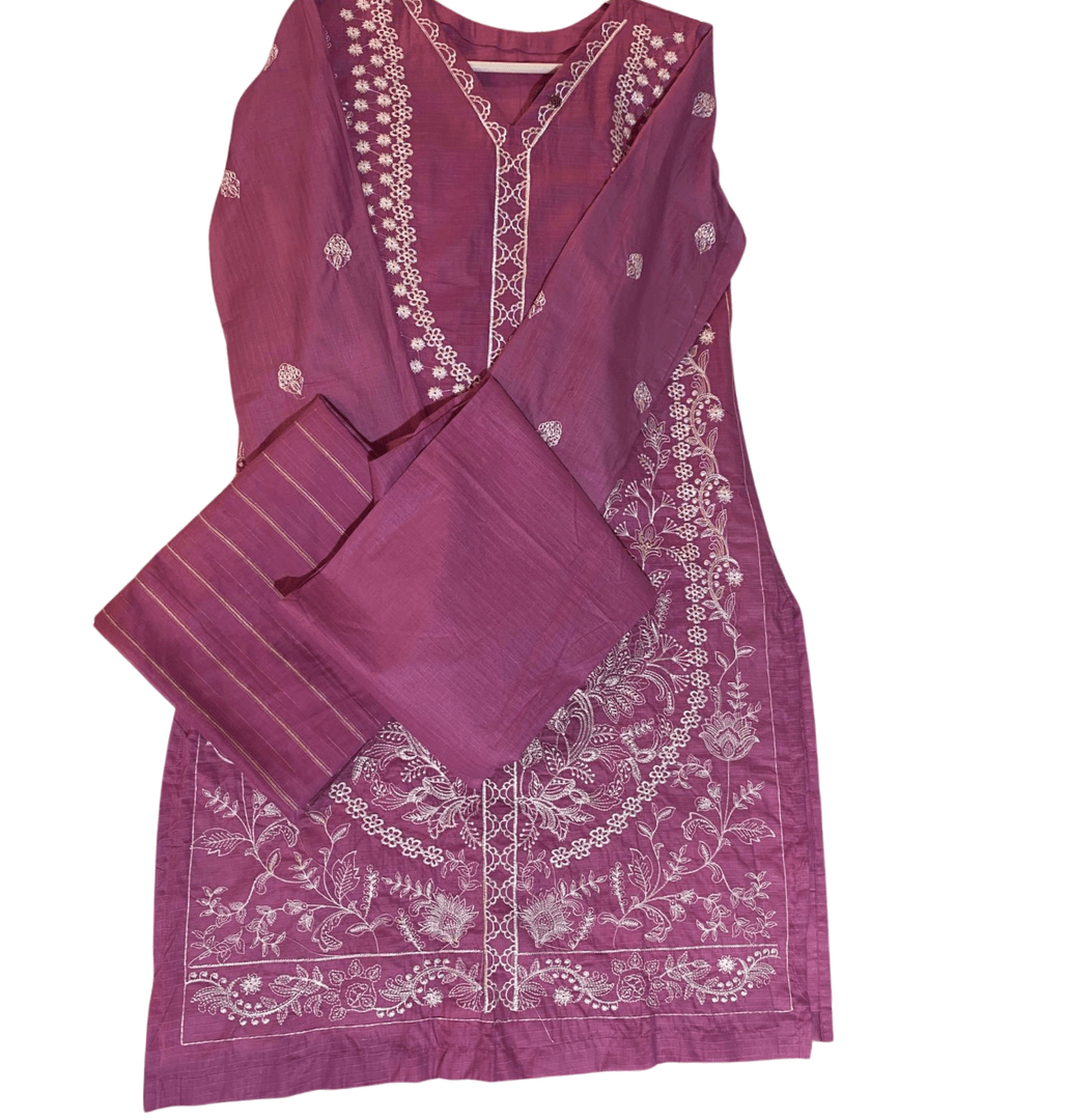 rutba stitched 3pc  bareeze lawn 